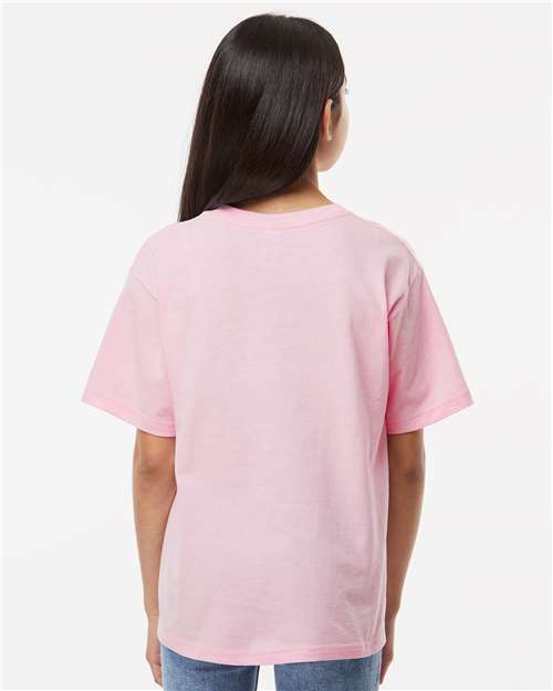 M&O 4850 Youth Gold Soft Touch T-Shirt - Back view