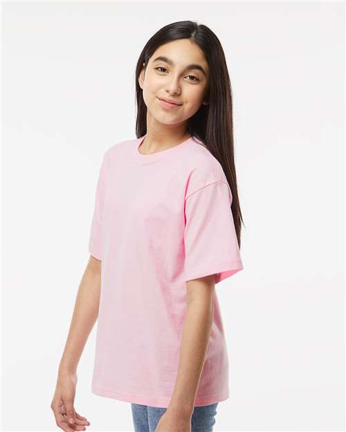 M&O 4850 Youth Gold Soft Touch T-Shirt - Side view