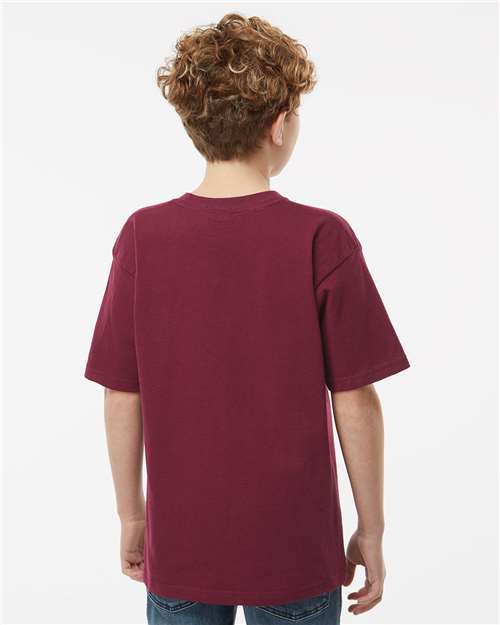 M&O 4850 Youth Gold Soft Touch T-Shirt - Back view