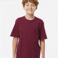 M&O 4850 Youth Gold Soft Touch T-Shirt - Front view