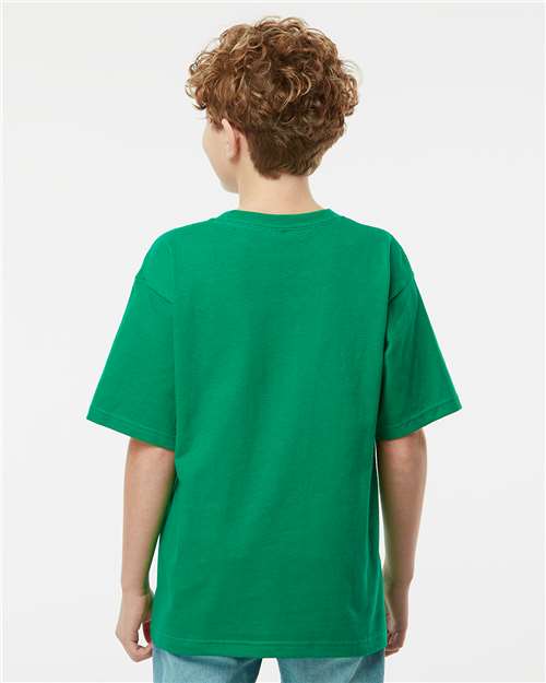 M&O 4850 Youth Gold Soft Touch T-Shirt - Back view