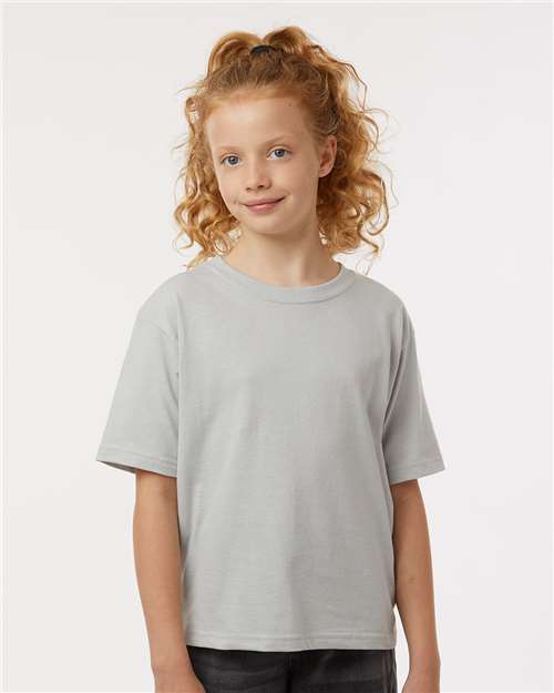M&O 4850 Youth Gold Soft Touch T-Shirt - Front view