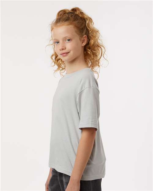 M&O 4850 Youth Gold Soft Touch T-Shirt - Side view