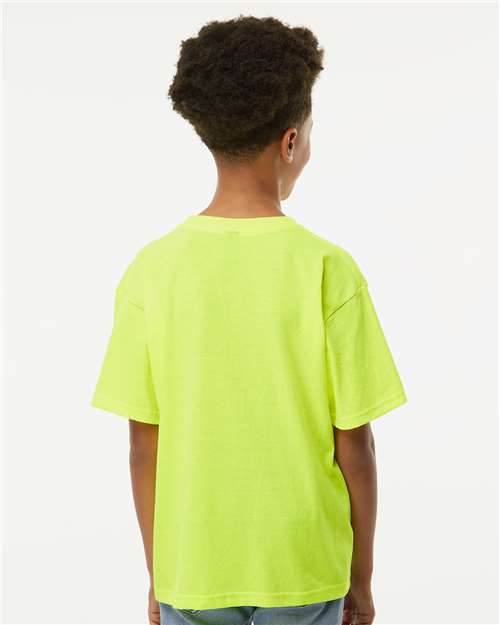 M&O 4850 Youth Gold Soft Touch T-Shirt - Back view