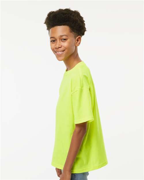 M&O 4850 Youth Gold Soft Touch T-Shirt - Side view