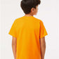 M&O 4850 Youth Gold Soft Touch T-Shirt - Back view