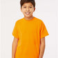 M&O 4850 Youth Gold Soft Touch T-Shirt - Front view