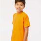 M&O 4850 Youth Gold Soft Touch T-Shirt - Side view