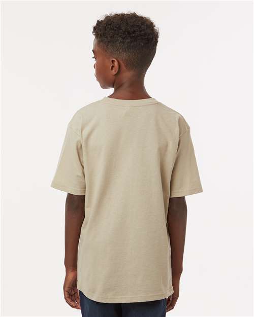 M&O 4850 Youth Gold Soft Touch T-Shirt - Back view