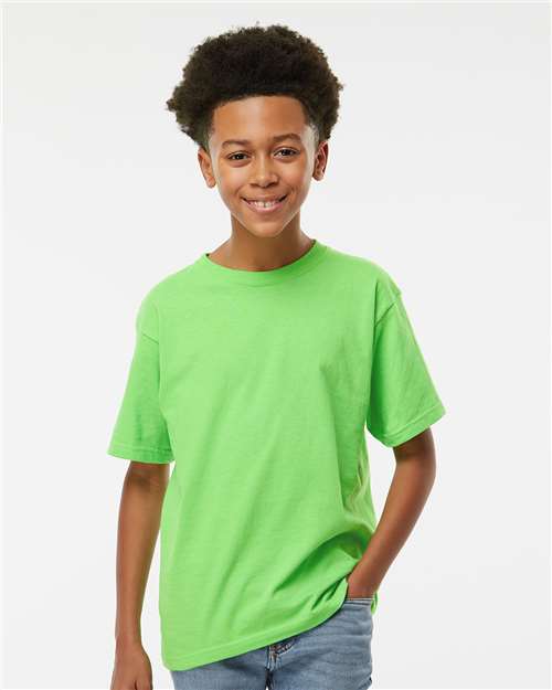 M&O 4850 Youth Gold Soft Touch T-Shirt - Front view