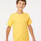 M&O 4850 Youth Gold Soft Touch T-Shirt - Front view