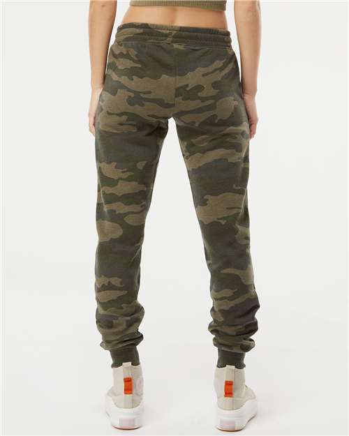 Independent Trading Co. PRM20PNT Women's California Wave Wash Sweatpants - Back view