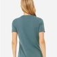 BELLA  CANVAS 6400CVC Women?s Relaxed Fit Heather CVC Tee - Back view