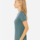 BELLA  CANVAS 6400CVC Women?s Relaxed Fit Heather CVC Tee - Side view