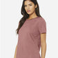 BELLA  CANVAS 6400CVC Women?s Relaxed Fit Heather CVC Tee - Side view