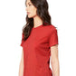 BELLA  CANVAS 6400CVC Women?s Relaxed Fit Heather CVC Tee - Side view