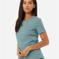 BELLA  CANVAS 6400CVC Women?s Relaxed Fit Heather CVC Tee - Side view