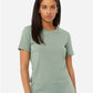 BELLA  CANVAS 6400CVC Women?s Relaxed Fit Heather CVC Tee - Front view