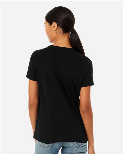 BELLA  CANVAS 6413 Women?s Relaxed Fit Triblend Tee - Back view