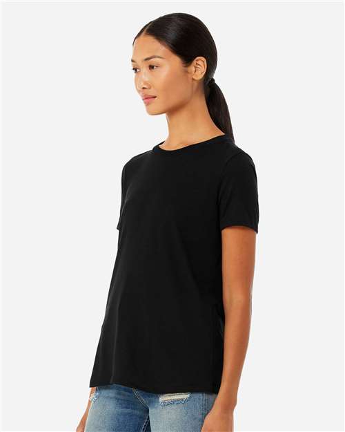BELLA  CANVAS 6413 Women?s Relaxed Fit Triblend Tee - Side view