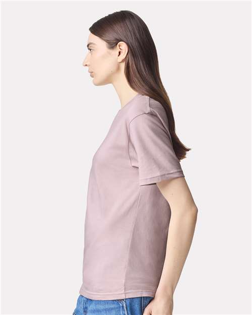 American Apparel 2001 Unisex Fine Jersey Tee - Side view