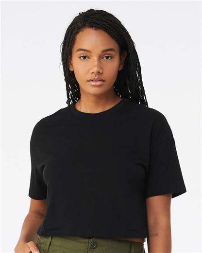 BELLA  CANVAS 6482 Women's Jersey Crop Tee - Front view