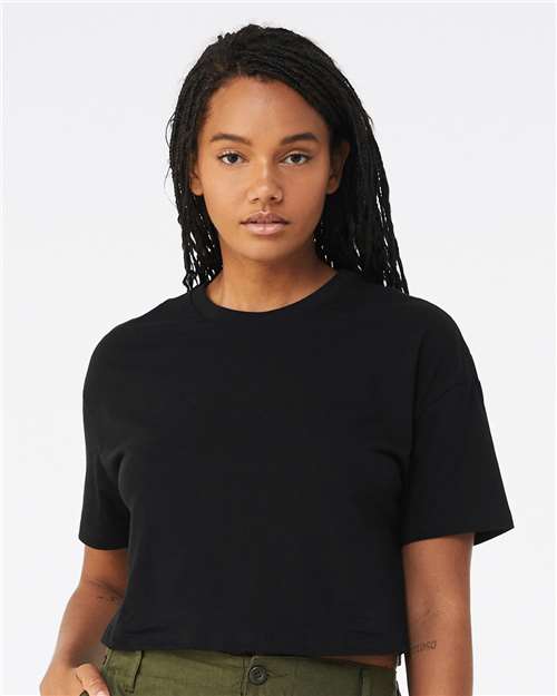 BELLA  CANVAS 6482 Women's Jersey Crop Tee - Front view