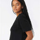 BELLA  CANVAS 6482 Women's Jersey Crop Tee - Side view