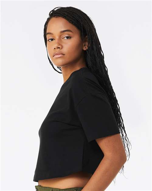 BELLA  CANVAS 6482 Women's Jersey Crop Tee - Side view