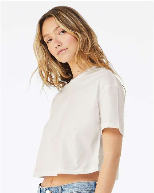 BELLA  CANVAS 6482 Women's Jersey Crop Tee - Side view