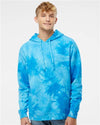 Independent Trading Co. PRM4500TD Unisex Midweight Tie-Dyed Hooded Sweatshirt - Front view