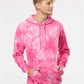 Independent Trading Co. PRM4500TD Unisex Midweight Tie-Dyed Hooded Sweatshirt - Front view