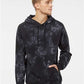 Independent Trading Co. PRM4500TD Unisex Midweight Tie-Dyed Hooded Sweatshirt - Front view