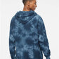 Independent Trading Co. PRM4500TD Unisex Midweight Tie-Dyed Hooded Sweatshirt - Back view