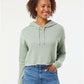 Independent Trading Co. AFX64CRP Women?s Lightweight Crop Hooded Sweatshirt - Front view