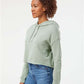 Independent Trading Co. AFX64CRP Women?s Lightweight Crop Hooded Sweatshirt - Side view