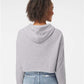 Independent Trading Co. AFX64CRP Women?s Lightweight Crop Hooded Sweatshirt - Back view