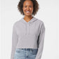 Independent Trading Co. AFX64CRP Women?s Lightweight Crop Hooded Sweatshirt - Front view