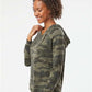 Independent Trading Co. PRM2500 Women?s Lightweight California Wave Wash Hooded Sweatshirt - Side view