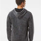 Independent Trading Co. PRM4500MW Unisex Midweight Mineral Wash Hooded Sweatshirt - Back view