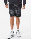 Independent Trading Co. PRM50STTD Unisex Tie-Dyed Fleece Shorts - Front view