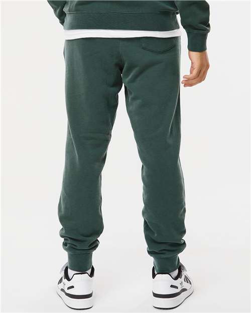 Independent Trading Co. PRM50PTPD Unisex Pigment-Dyed Fleece Sweatpants - Back view