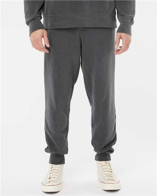 Independent Trading Co. PRM50PTPD Unisex Pigment-Dyed Fleece Sweatpants - Front view