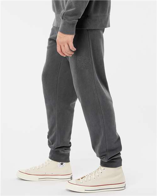 Independent Trading Co. PRM50PTPD Unisex Pigment-Dyed Fleece Sweatpants - Side view