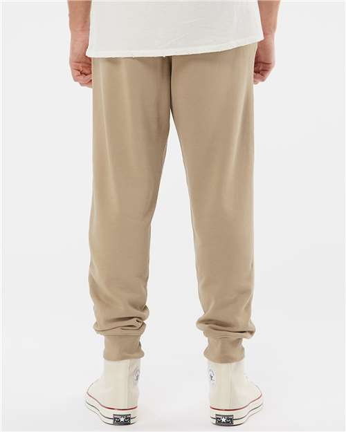 Independent Trading Co. PRM50PTPD Unisex Pigment-Dyed Fleece Sweatpants - Back view
