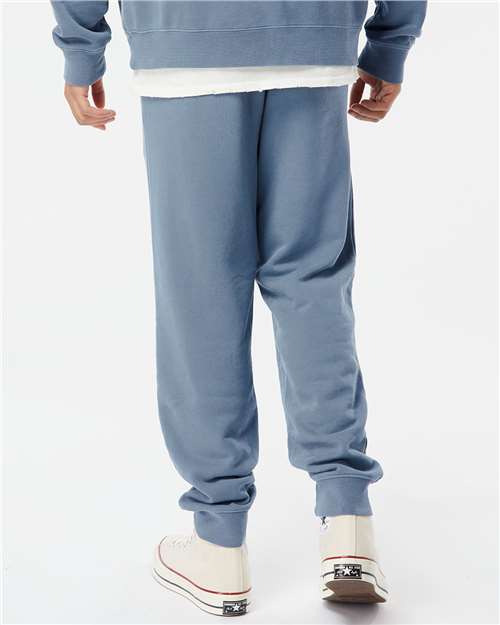 Independent Trading Co. PRM50PTPD Unisex Pigment-Dyed Fleece Sweatpants - Back view