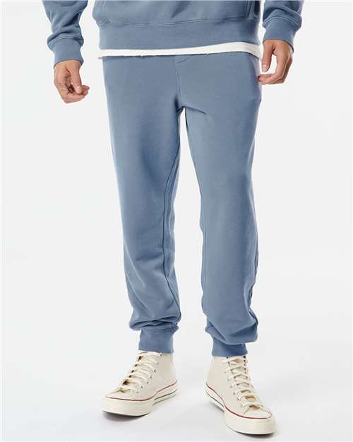 Independent Trading Co. PRM50PTPD Unisex Pigment-Dyed Fleece Sweatpants - Front view
