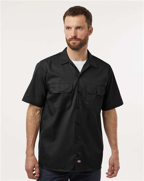 Dickies 2574 Men's Short Sleeve Work Shirt - Front view