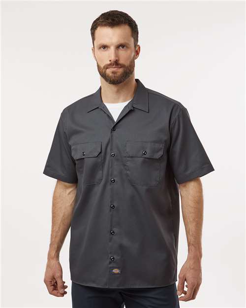 Dickies 2574 Men's Short Sleeve Work Shirt - Front view