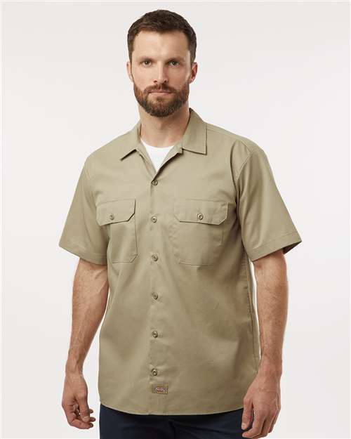 Dickies 2574 Men's Short Sleeve Work Shirt - Front view
